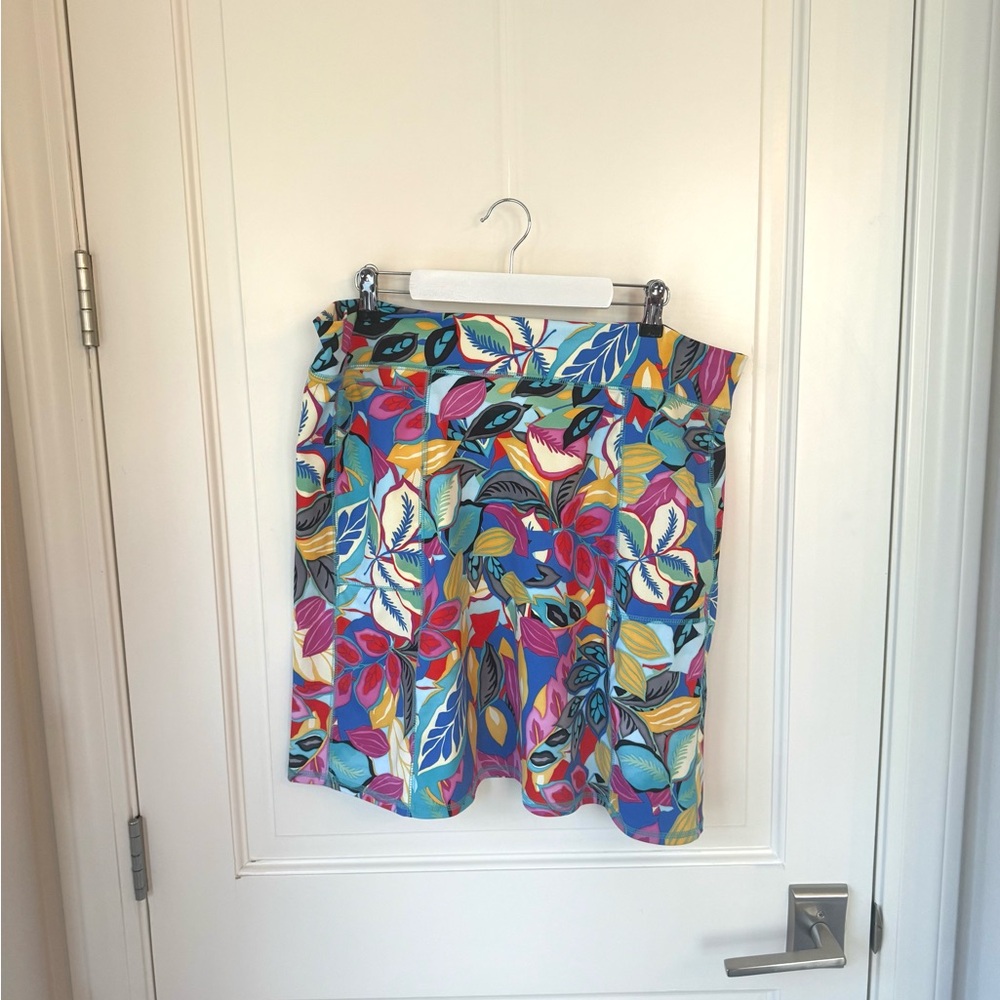 Bandi XXL FREESTYLE LENGTH Tropicana Pocketed Skirt with Pocket Bright Floral